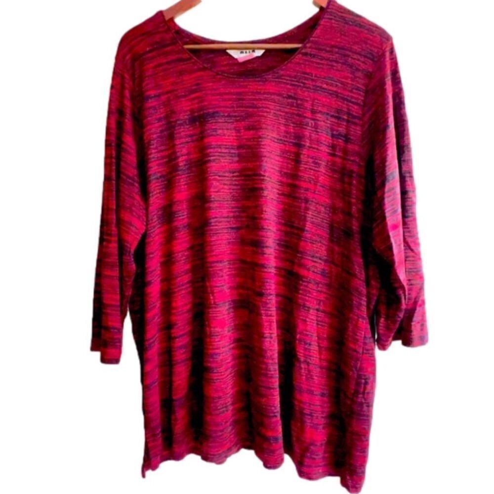 Alia Size 2X 3/4 Length Sleeved Top
